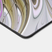 Floral kleurrijk Abstract fractal met roze en goud Bureaumat (Hoek)