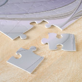 Floral kleurrijk Abstract fractal met roze en goud Legpuzzel (Zijkant)