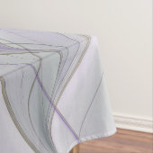 Floral kleurrijk Abstract fractal met roze en goud Tafelkleed (Voorbeeld)