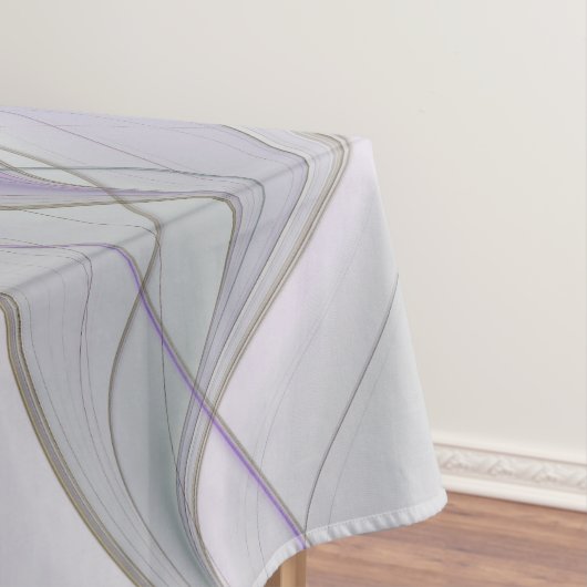 Floral kleurrijk Abstract fractal met roze en goud Tafelkleed (Voorbeeld)