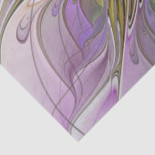 Floral kleurrijk Abstract fractal met roze en goud Tissuepapier (Detail)