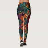Floral kleurrijk ontwerp leggings (Achterkant)