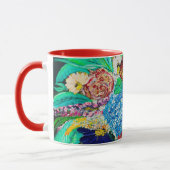 Floral kleurrijk schildercadeau voor haar koffie M Mok (Links)