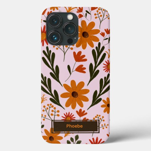 Floral kleurrijke bloemen telefoontas Case-Mate iPhone case (Achterkant)