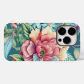 Floral Kleurrijke iPhone 14 Pro hoesjes (Achterkant (horizontaal))