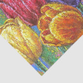  floral kleurrijke Tulpen ontkoppelen Tissuepapier (Detail)