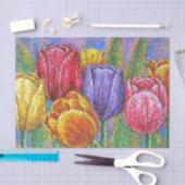  floral kleurrijke Tulpen ontkoppelen Tissuepapier (Craft)