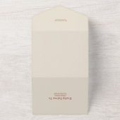 Floral kleurrijke volksmirbruiloft all in one uitnodiging (Buitenkant)