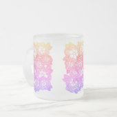 FLORAL KNIT Frosted Glass Mok (Voorkant links)