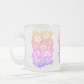 FLORAL KNIT Frosted Glass Mok (Links)