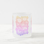 FLORAL KNIT Frosted Glass Mok (Center)