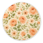 Floral knob. keramische knop (Voorkant)