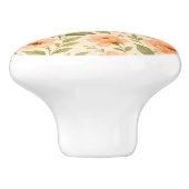 Floral knob. keramische knop (Zijkant)