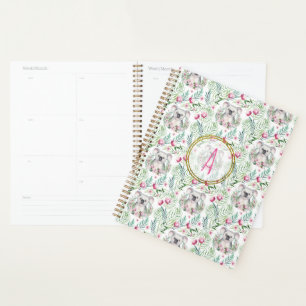 Floral KOALA BEER Monogram Girls Bedroom Nursery Planner