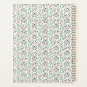 Floral KOALA BEER Monogram Girls Bedroom Nursery Planner (Achterkant)