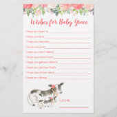 Floral Koe Baby shower wil Baby (Voorkant)
