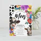 Floral Koe: "Heb je de MOOS gehoord" Kaart (Staand voorkant)