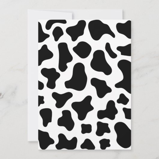 Floral Koe: "Heb je de MOOS gehoord" Kaart (Achterkant)