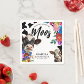 Floral Koe: "Heb je de MOOS gehoord" Servet (Insitu)