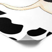 Floral Koe Koe Afdrukdag Welkomstteken feestdag Poster (Hoek)