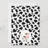 Floral Koe print laat je de dierentuinen van de da Kaart (Achterkant)