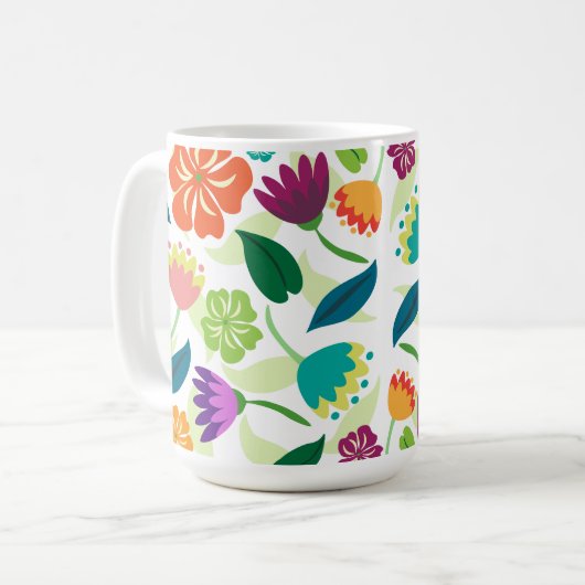 Floral Koffiemok (Voorkant links)