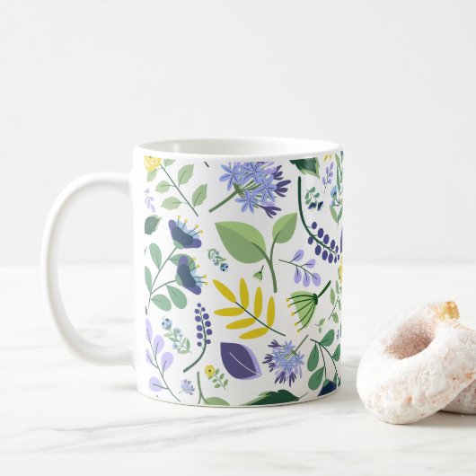 Floral Koffiemok (Met donut)
