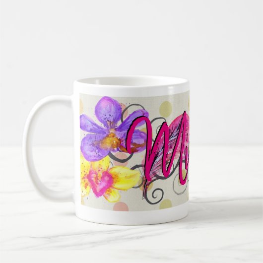 Floral Koffiemok (Links)