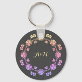 Floral  koninklijke Sleutelhanger (Voorkant)