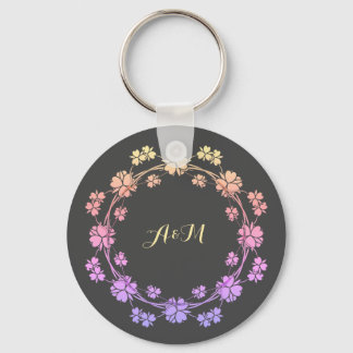 Floral koninklijke Sleutelhanger