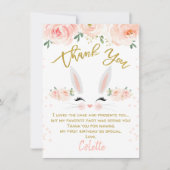 Floral konny verjaardag dank je creditcard kaart (Voorkant)