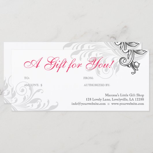 Floral koral W. (Voorkant / Achterkant)