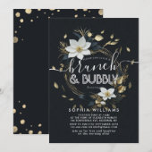 Floral krans bruiloft brunch bubble Vrijgezellenfe Kaart (Voorkant / Achterkant)