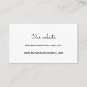 Floral krans bruiloft website kaart (Voorkant)