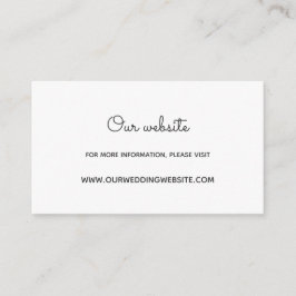 Floral krans bruiloft website kaart