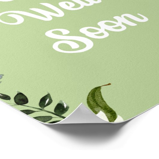 Floral krijgt snel een Poster voor de bekendmaking (Hoek)