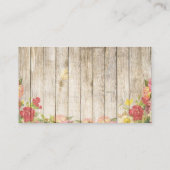 Floral KuneKune Pig Visitekaartje (Achterkant)