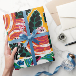 Floral kunstdecopatroon orientaal verpakkingspapie cadeaupapier