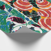 Floral kunstdecopatroon orientaal verpakkingspapie cadeaupapier (Hoek)