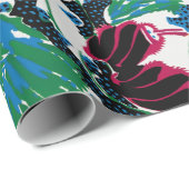 Floral kunstdecopatroon orientaal verpakkingspapie cadeaupapier (Rol Hoek)
