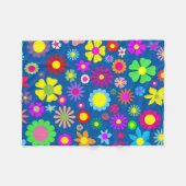 Floral kunstpatroon fleece deken (Voorkant (Horizontaal))
