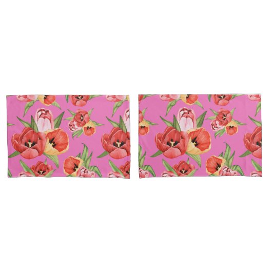 Floral Kussensloop (Voorkant-Set)