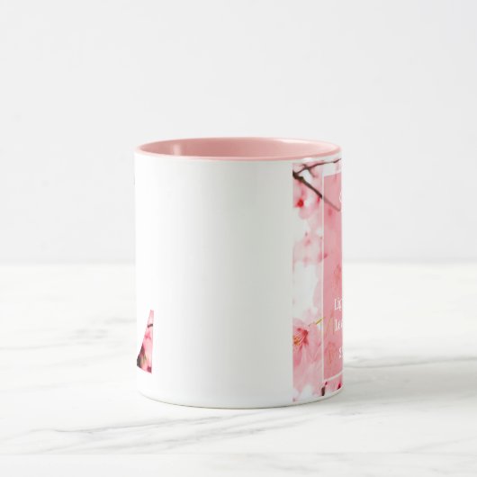 Floral L Initial Mug | Personalized Name & Traits Mok (Midden)