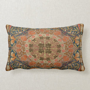 Floral L:umbar Pillow, Arts and Crafts Movement Kussen
