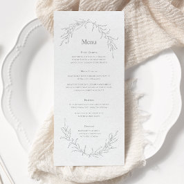 Floral laat schets tekenen Eenvoudig elegant moder Menu