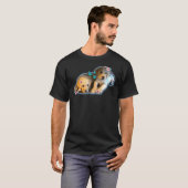 Floral Lab Puppies T-shirt (Voorkant volledig)