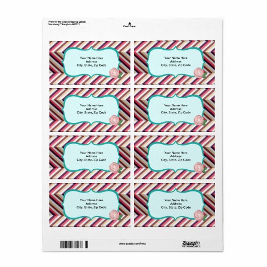 Floral Labels (Full Sheet)