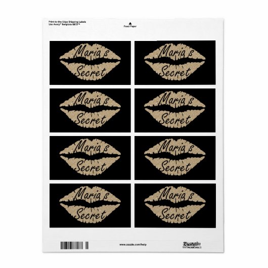 Floral Labels Maria's geheim (Full Sheet)