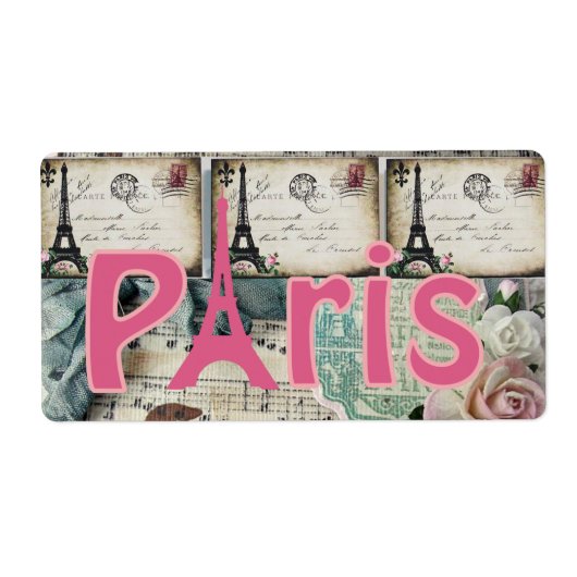 Floral Labels Parijs (Voorkant)