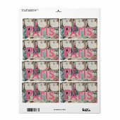 Floral Labels Parijs (Full Sheet)